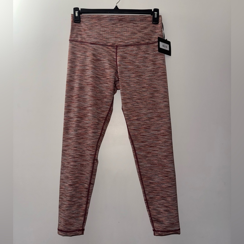 DYI Pink and Red High-Rise Leggings for Active Comfort